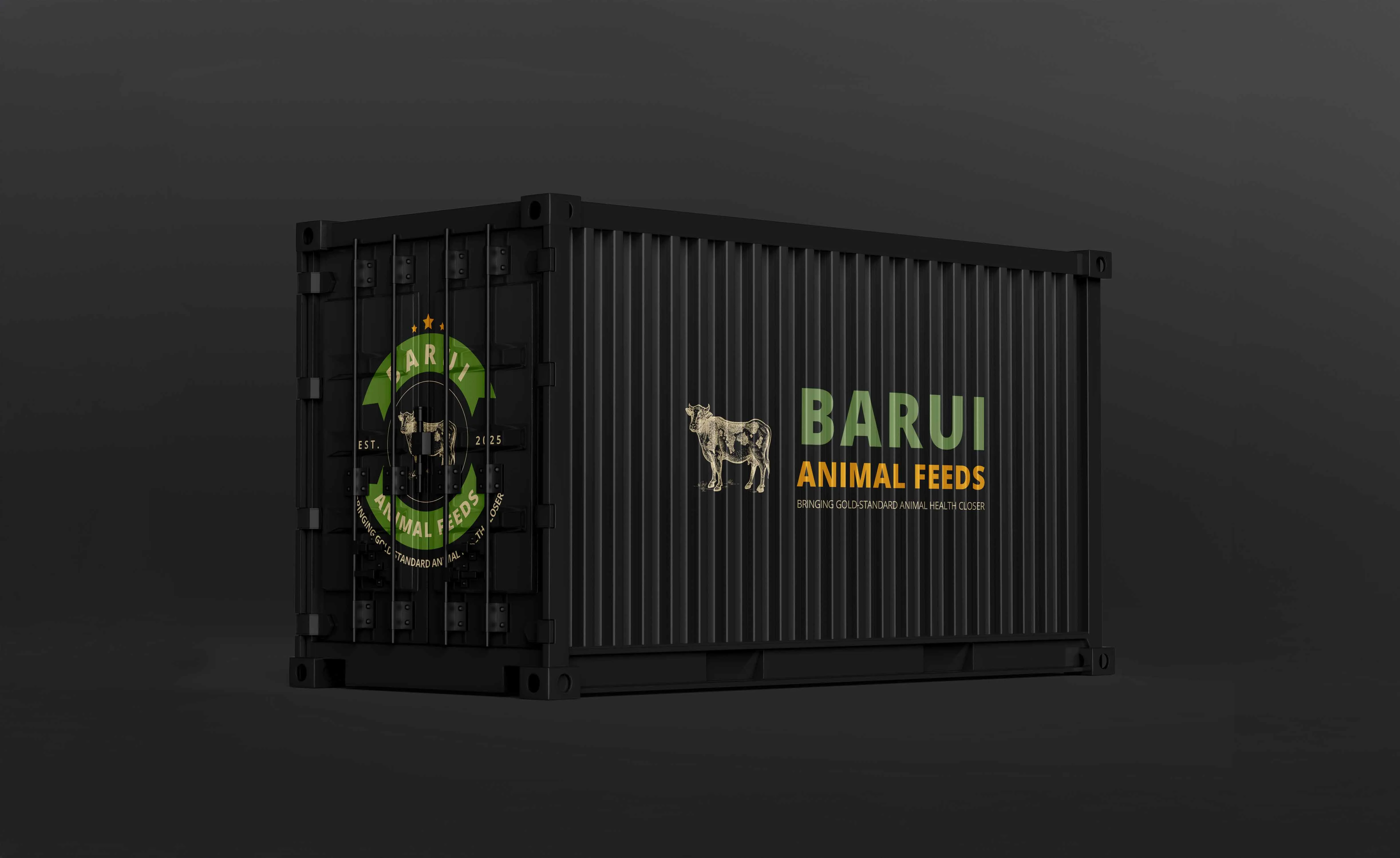 Barui Animal Feeds packaging and logo design by Salt & Light Creations