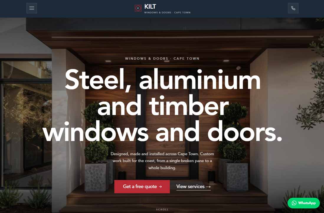 Kilt Windows - a website by Salt & Light Creations