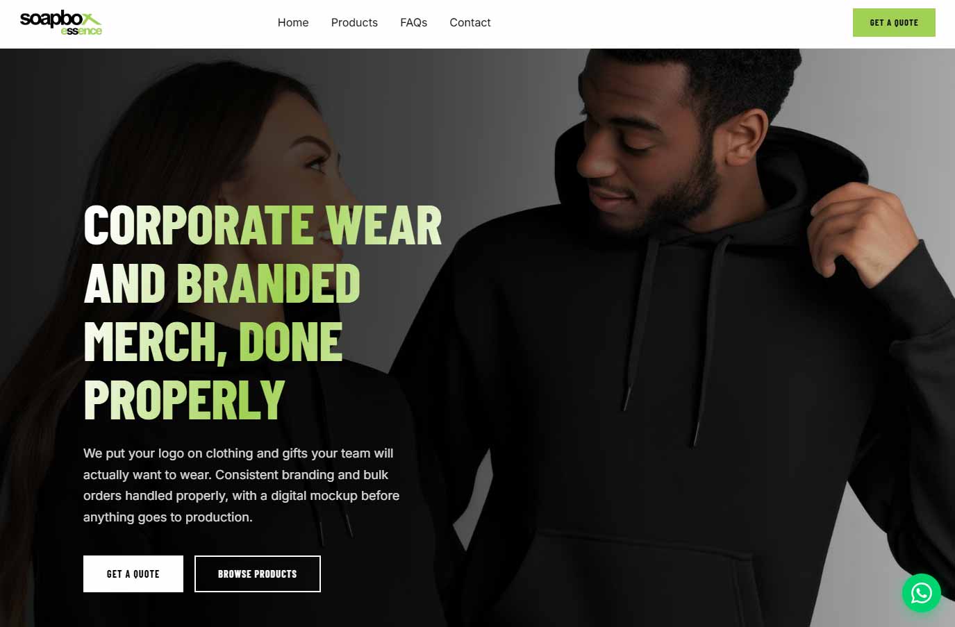 Soapbox Essence - a website by Salt & Light Creations