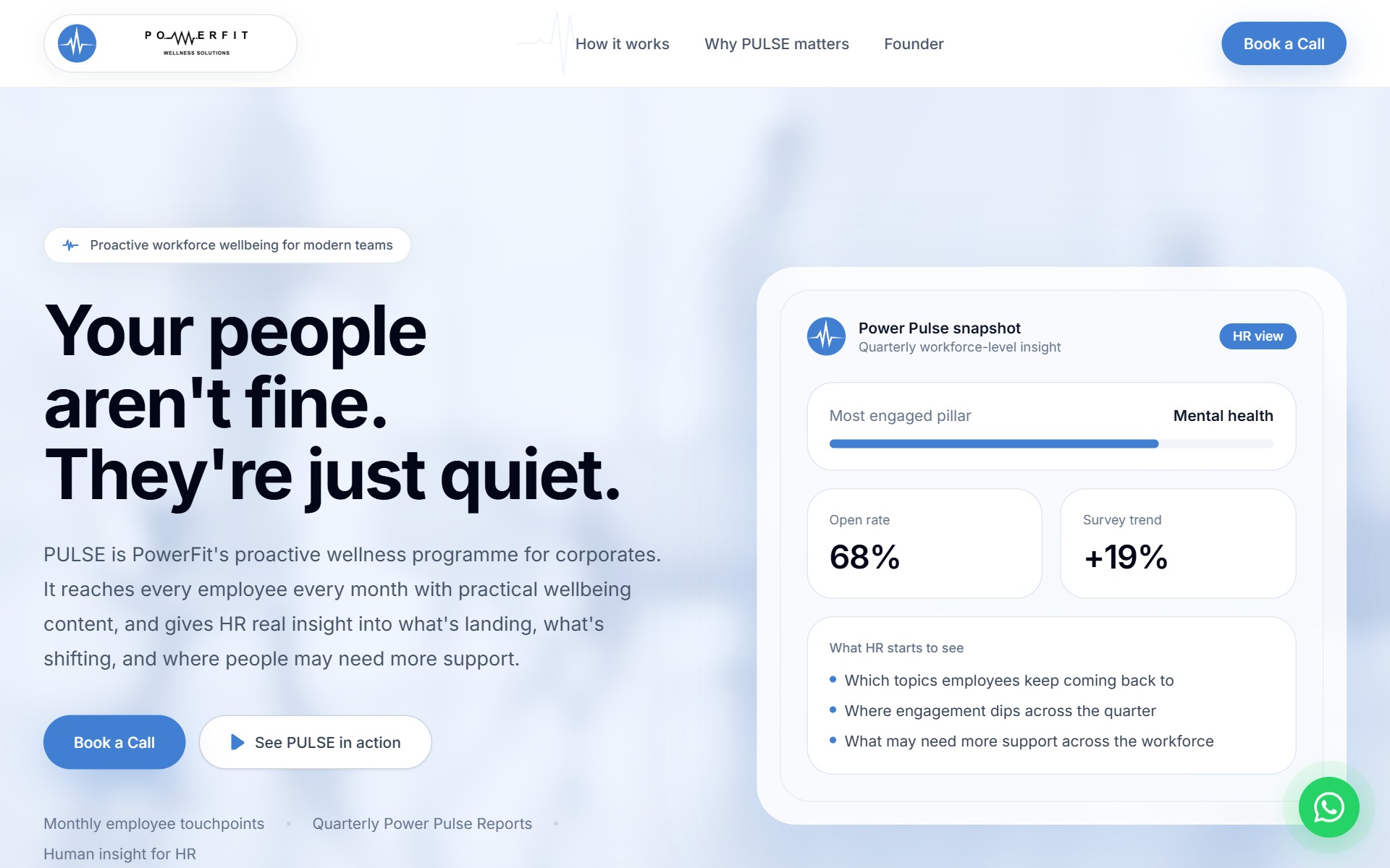 PowerFit Wellness website
